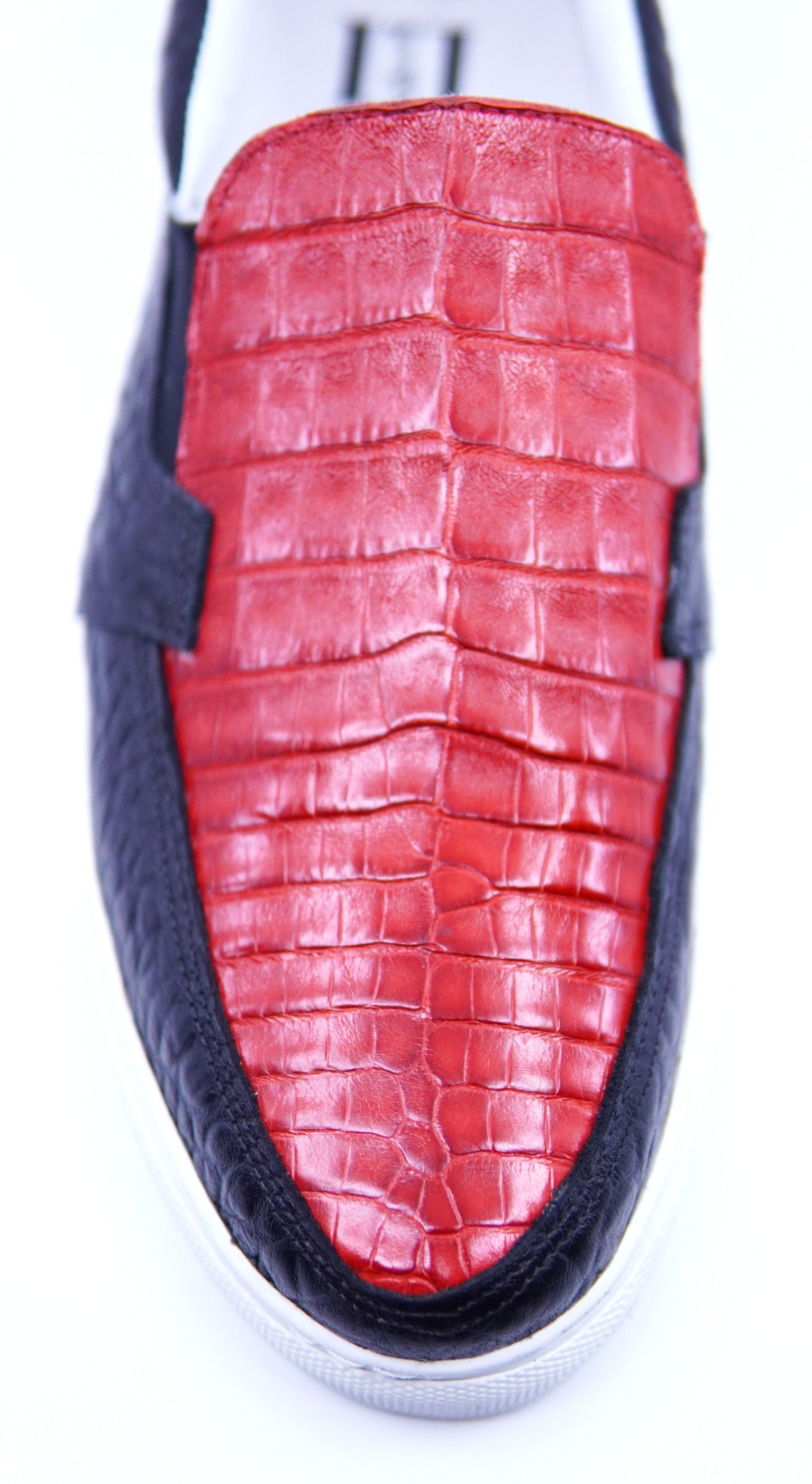 Red Croc Belly & Textured Leather US 10 image 1