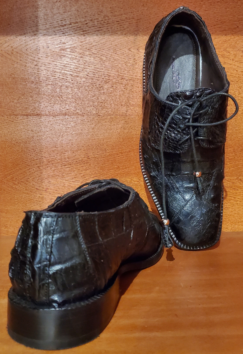 Black Crocodile and Ostrich 007 US Men's 10.5 image 3