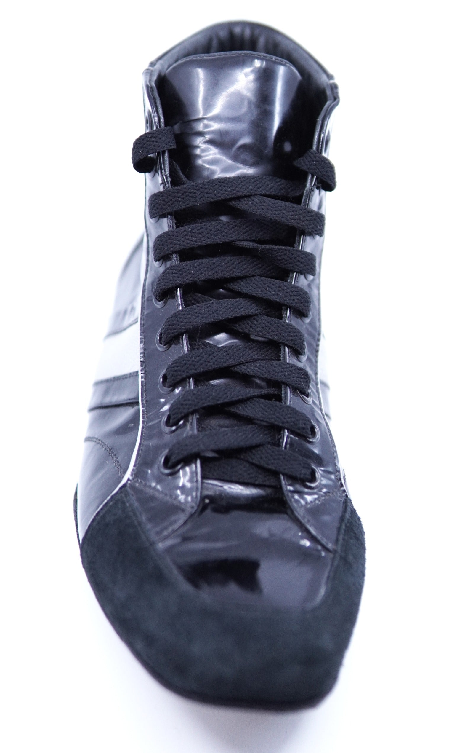 Black Patent Leather Boxing Sneaker image 2
