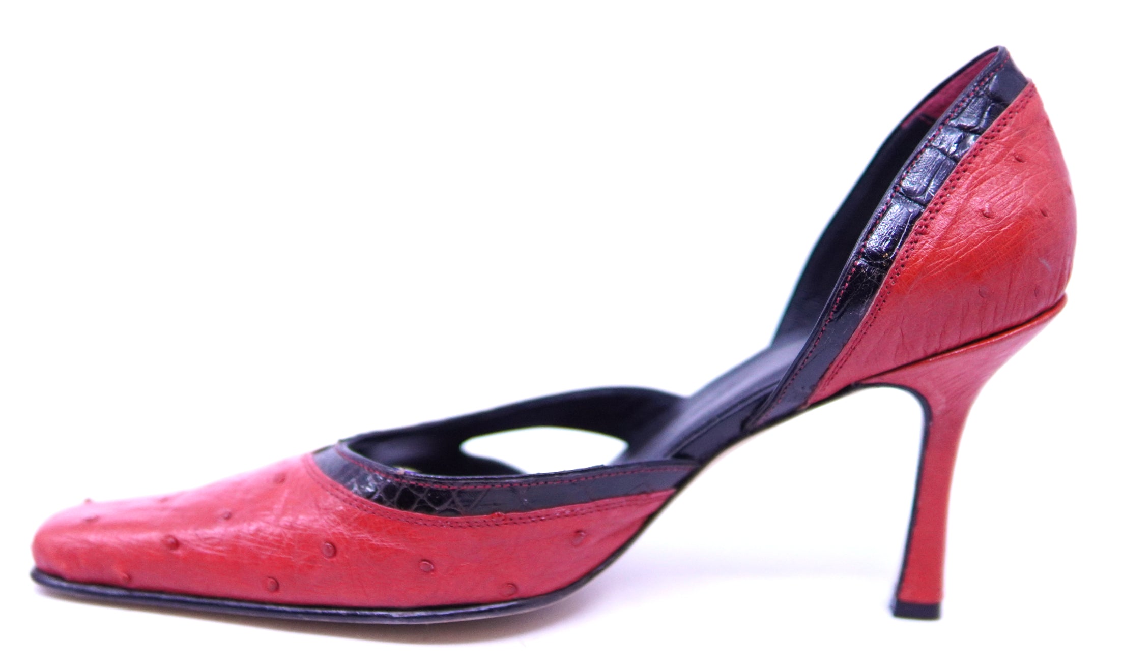 Alligator and Ostrich Heels US Women's 10 image 2