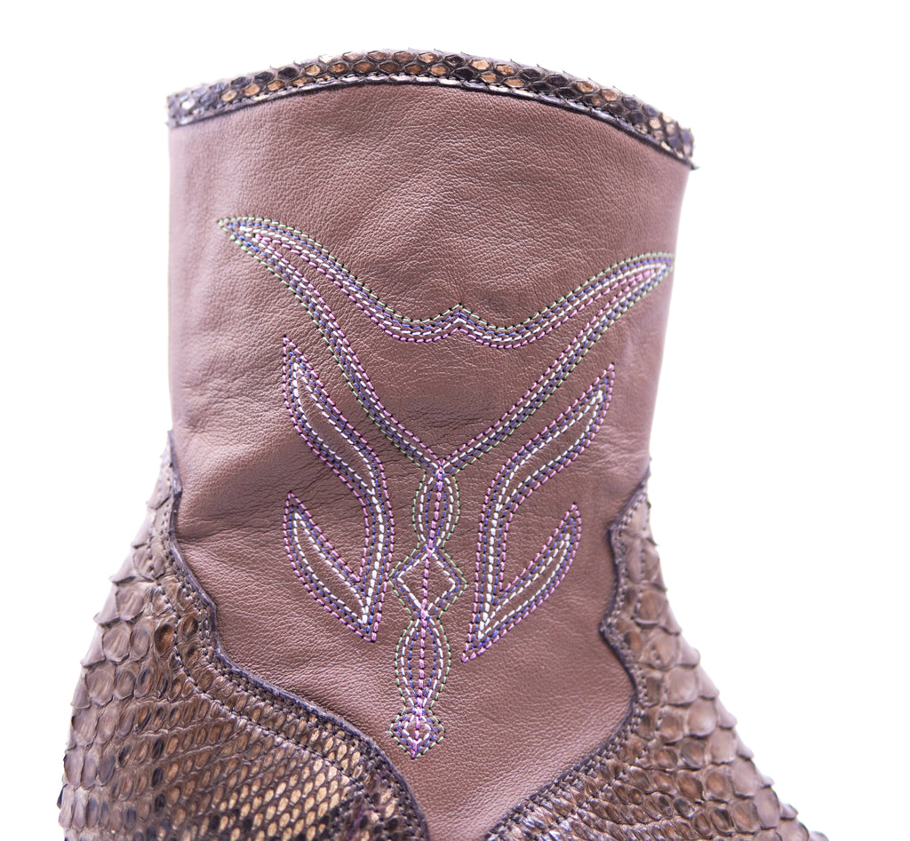 Genuine Python Botin US-8.5 Women image 2