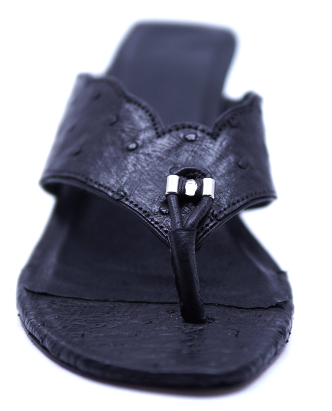 Genuine Ostrich Sandal Heels 10-US Women's image 3