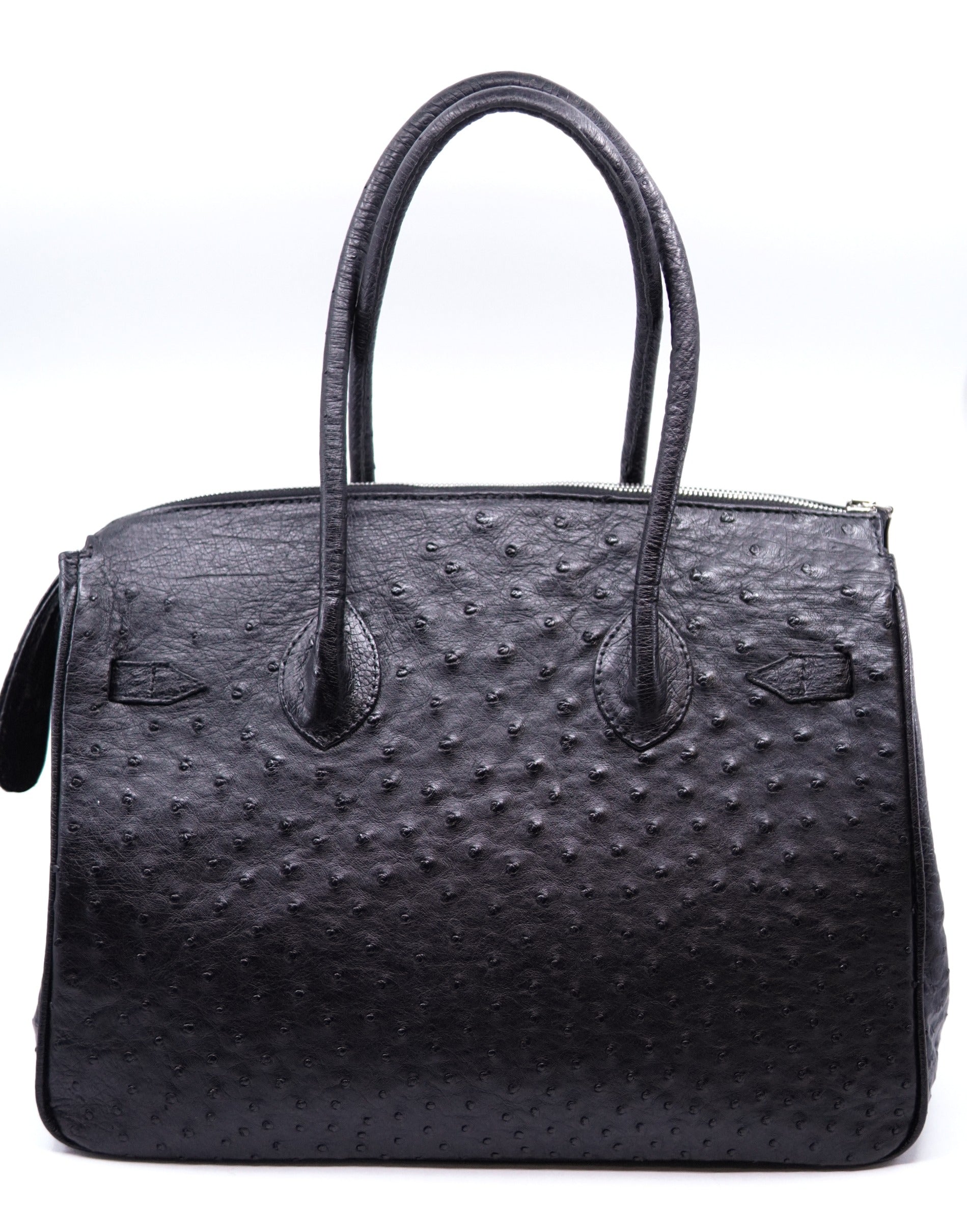 Large Black Ostrich Purse image 1