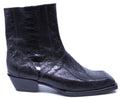 Black Ostrich Leg Botin image 0