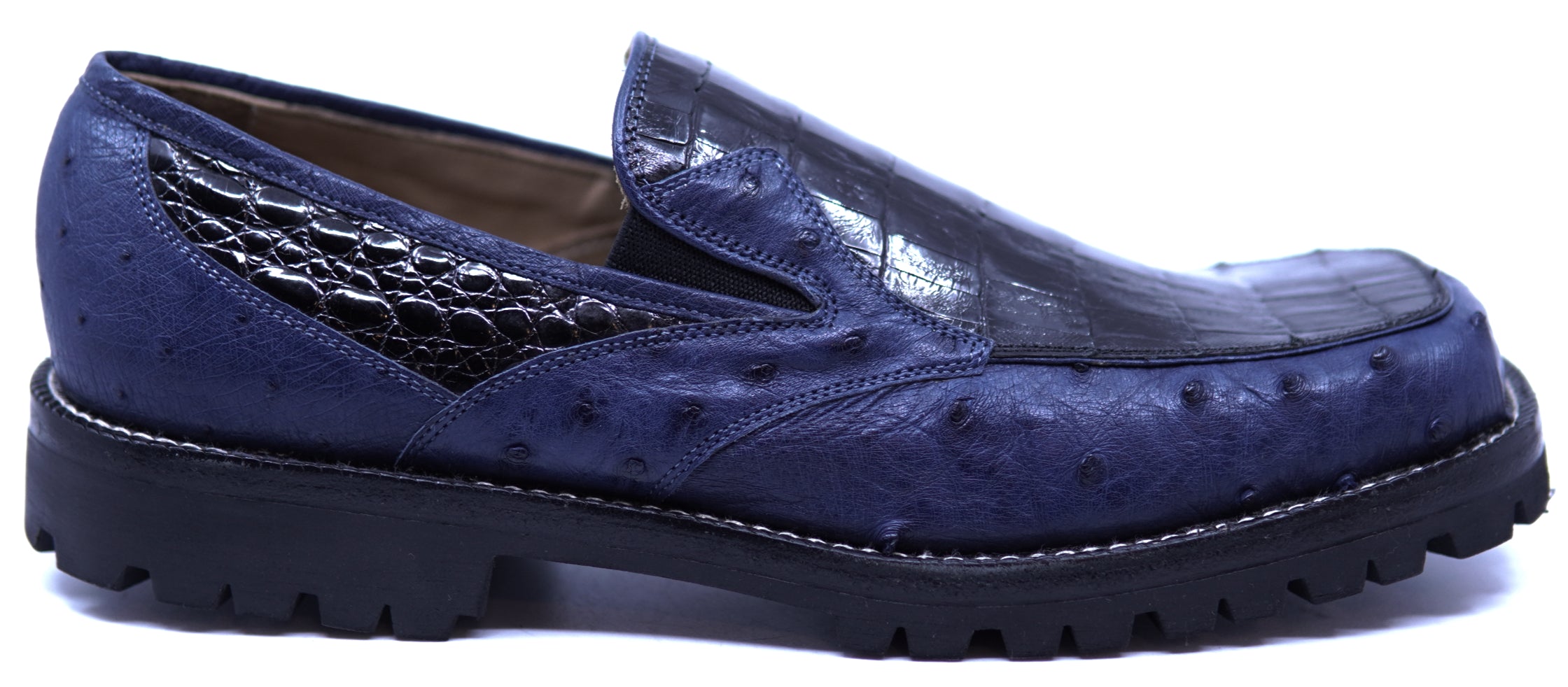 Genuine Ostrich & Alligator Loafer Dress Shoe image 0