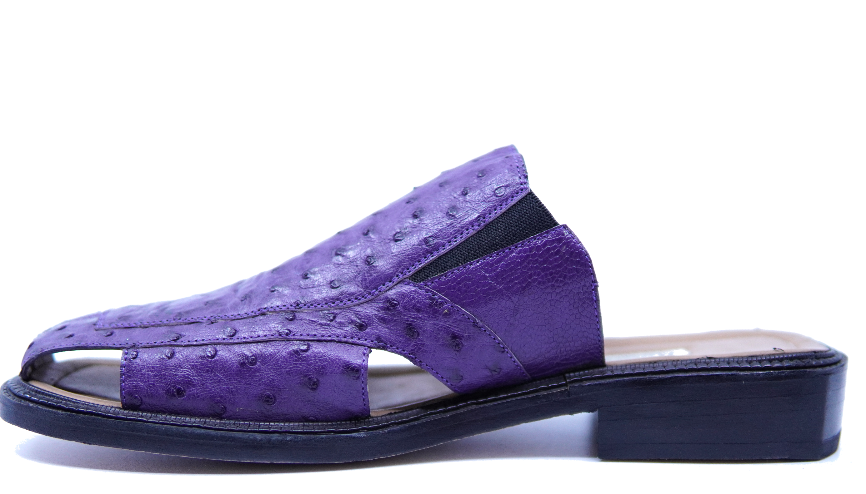 Purple Ostrich Sandals US 9.5 image 1