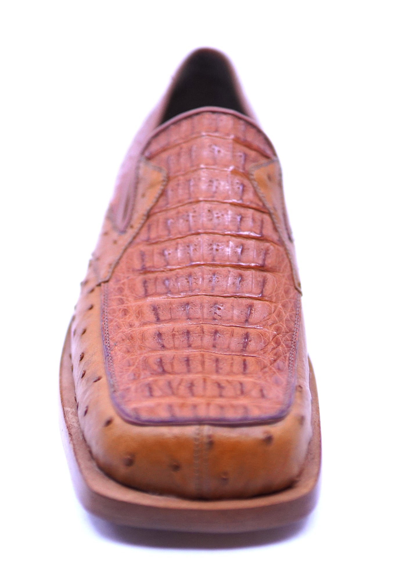 Hornback Crocodile & Ostrich Square Toe Dress Shoe image 3