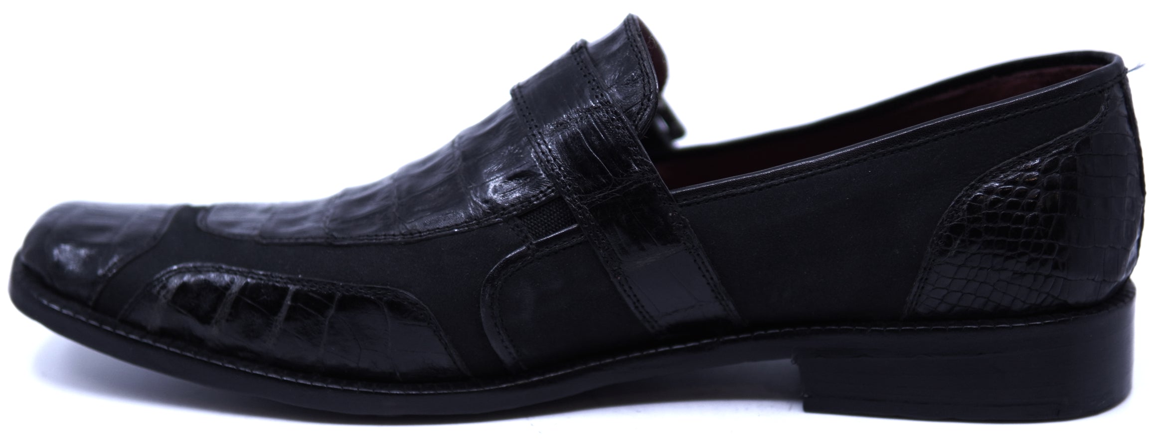 Genuine Crocodile & Lamb Leather Loafer Dress Shoe image 1