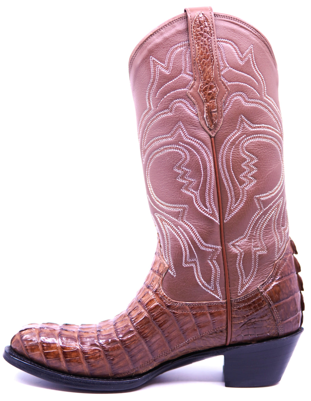 Brown Crocodile Tail Cowboy Boots image 1