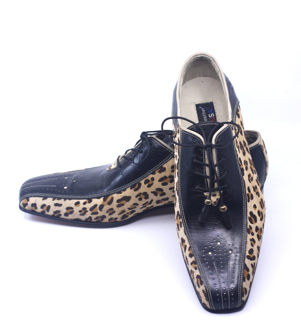 Cheetah Print and Leather Dress Shoes image 3