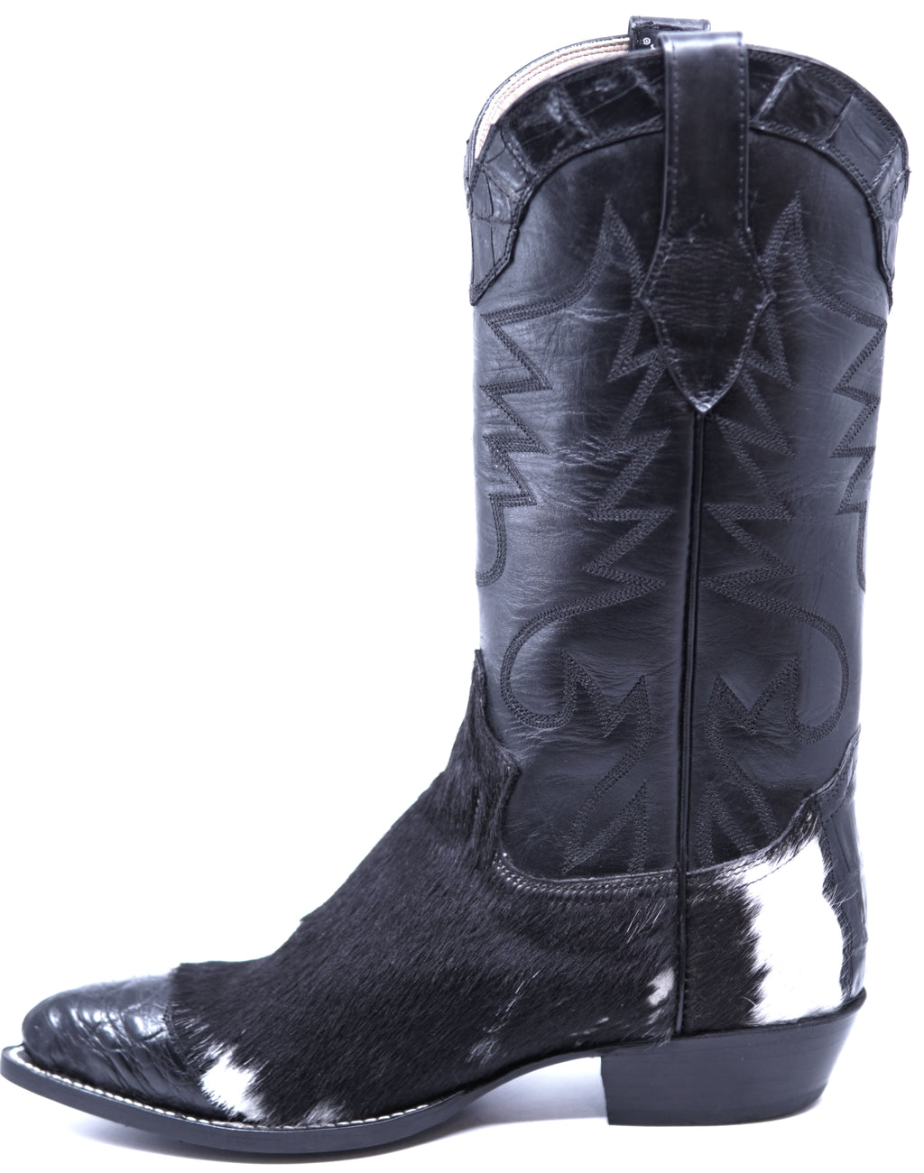 Genuine Cowhide Hair & Alligator Cowboy Boots image 1