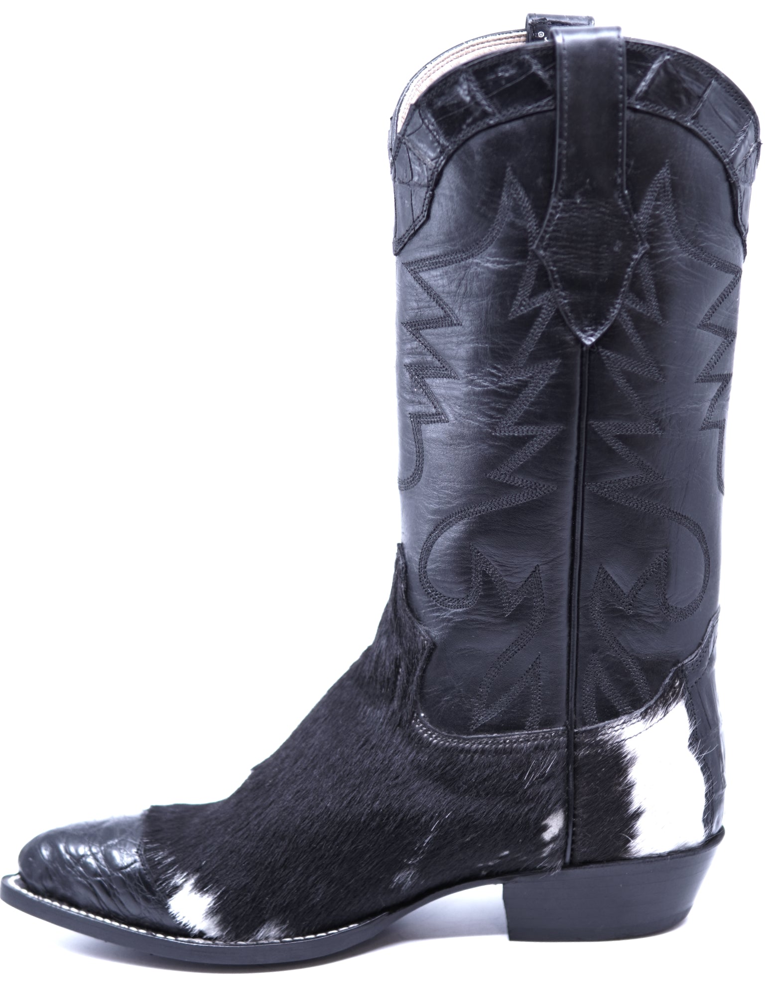 Genuine Cowhide Hair & Alligator Cowboy Boots image 1