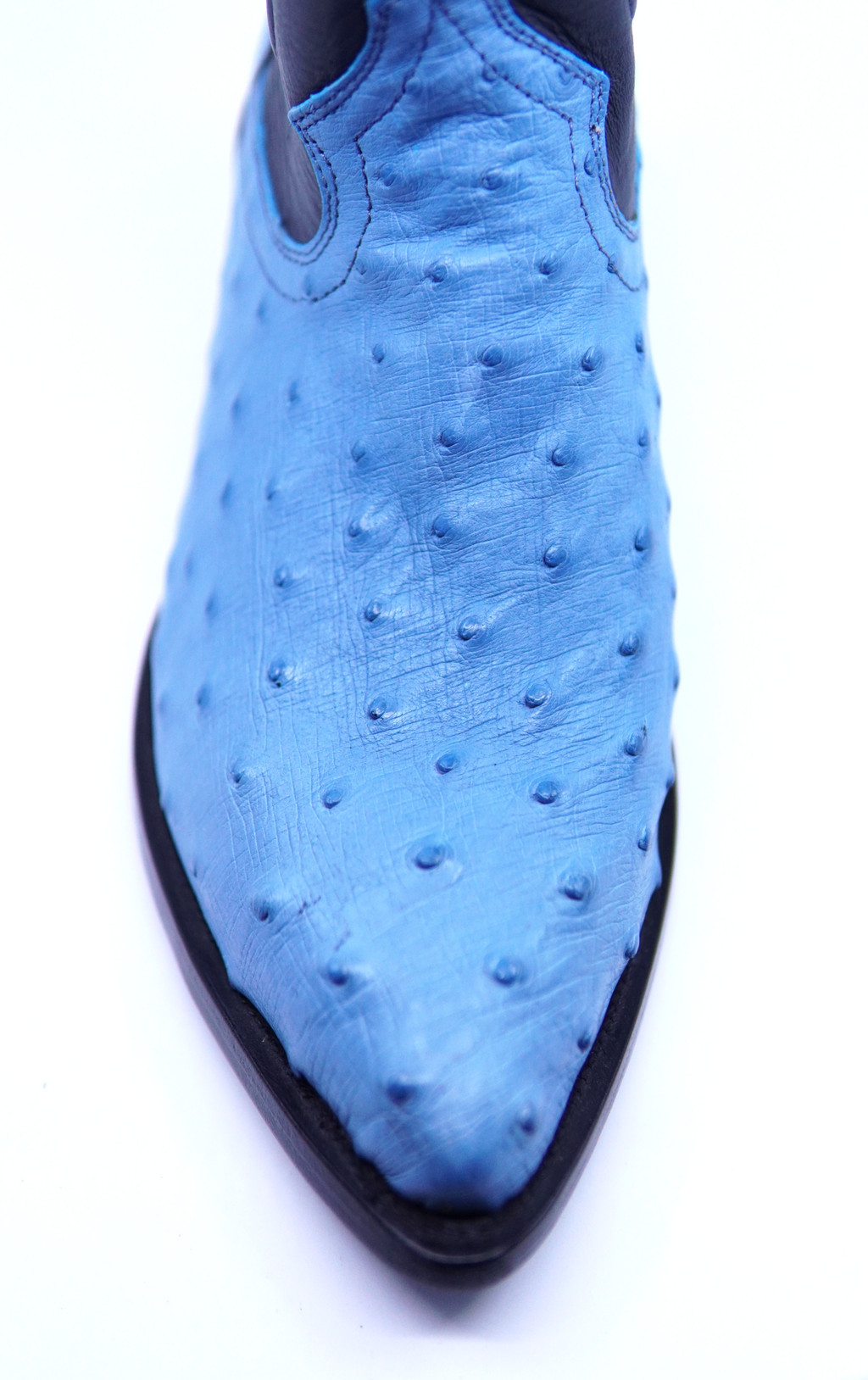 Powder Blue Ostrich Boots US Men's 9EE image 2