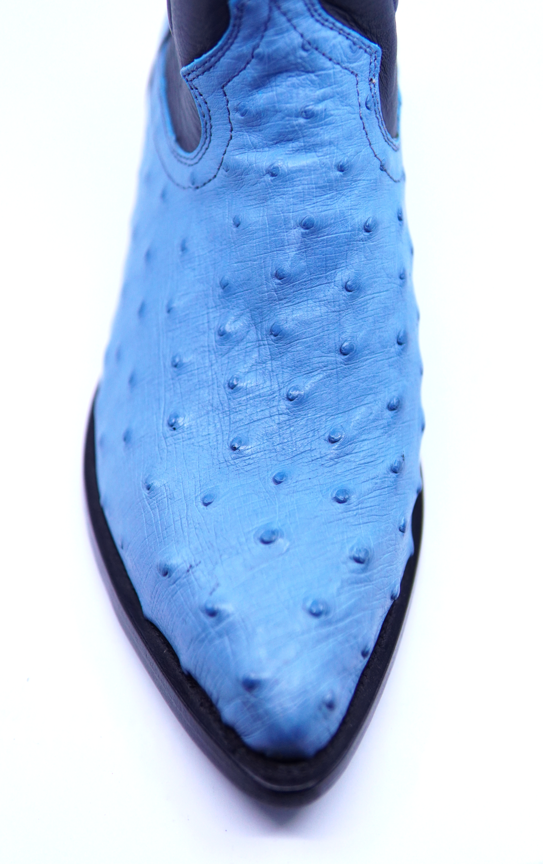 Powder Blue Ostrich Boots US Men's 9EE image 2