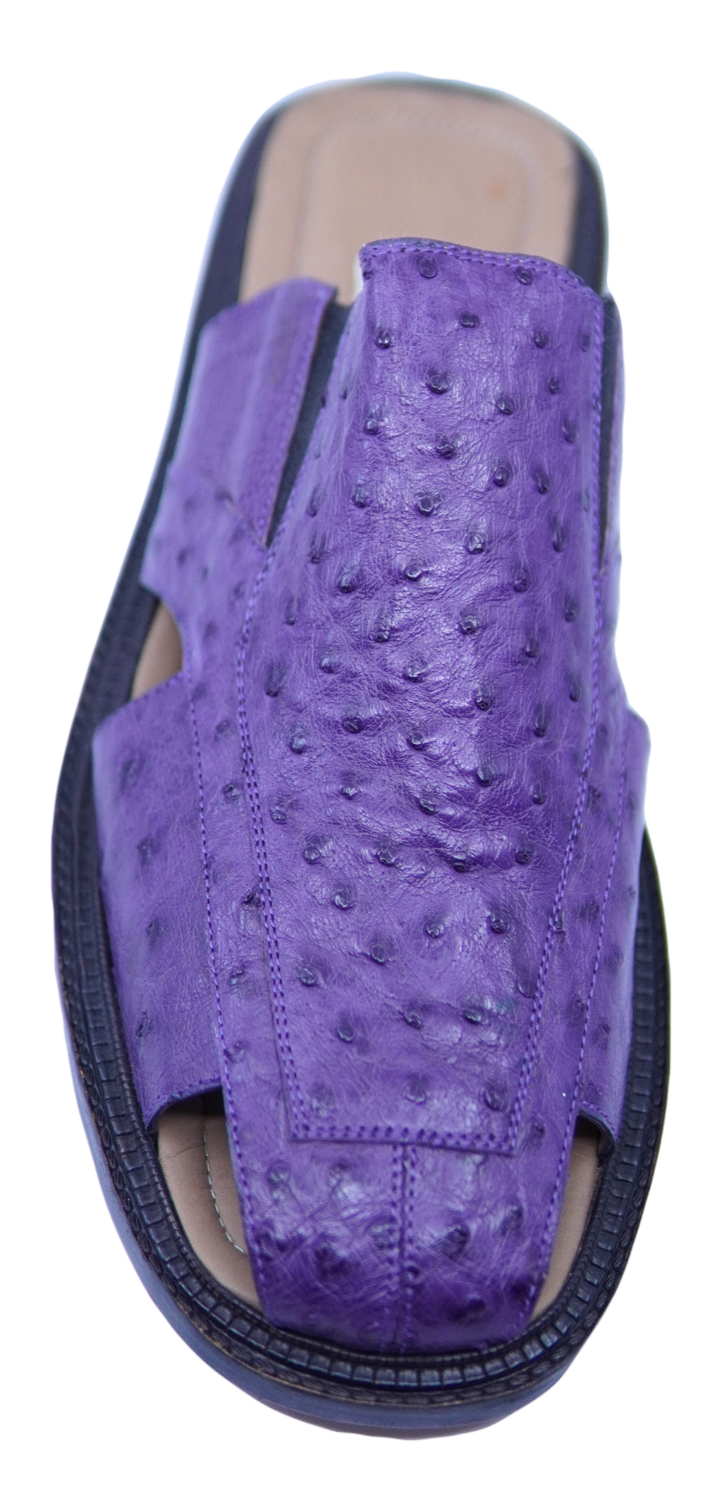 Purple Ostrich Sandals US 9.5 image 3