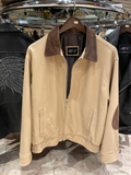 Beige and Brown Bomber Jacket US Men's 2XL image 0
