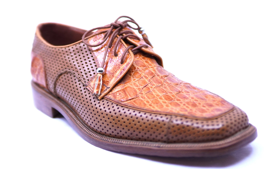 Crocodile Belly & Perforated Leather Dress Shoe image 2