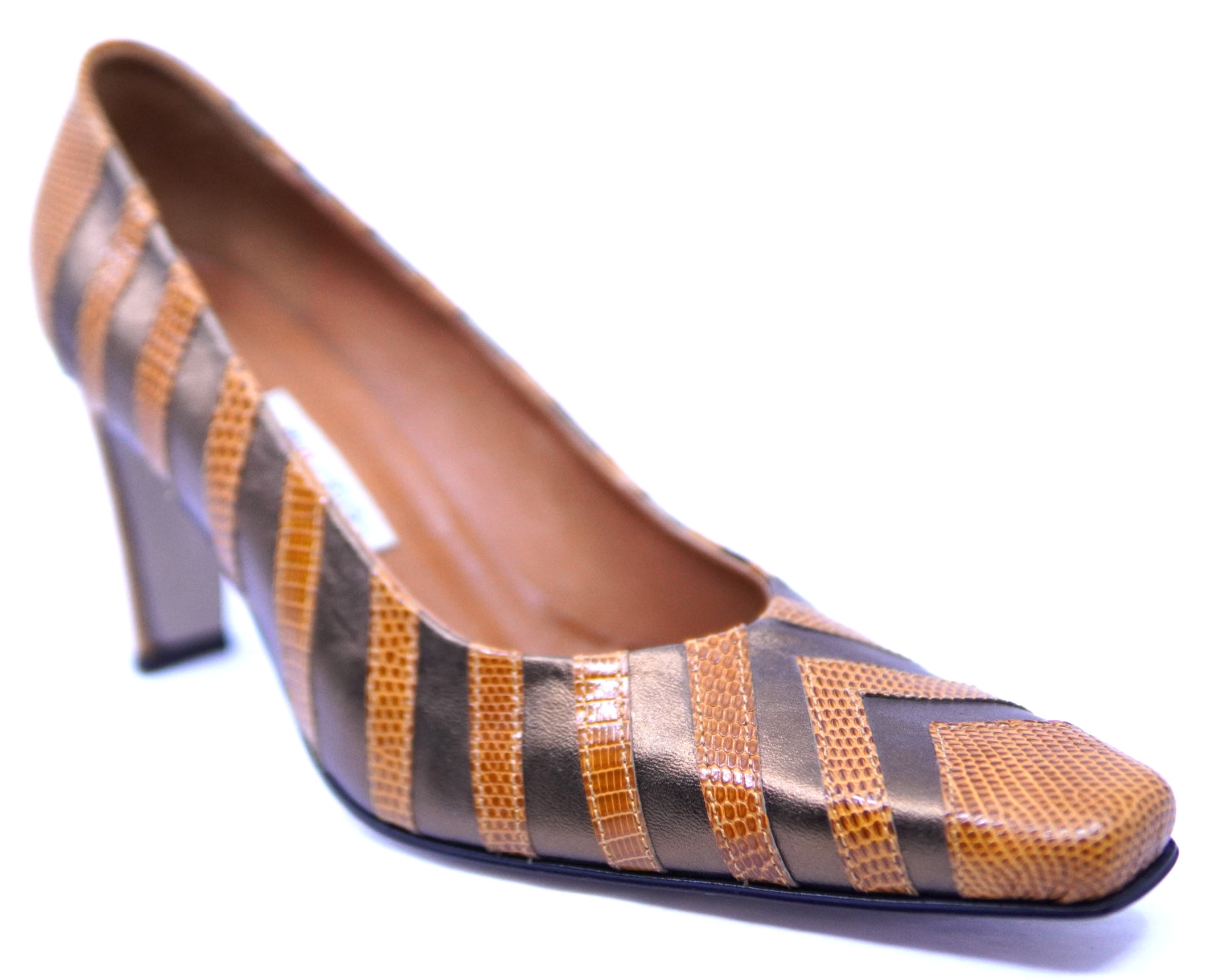 Lizard & Leather Heel image 2