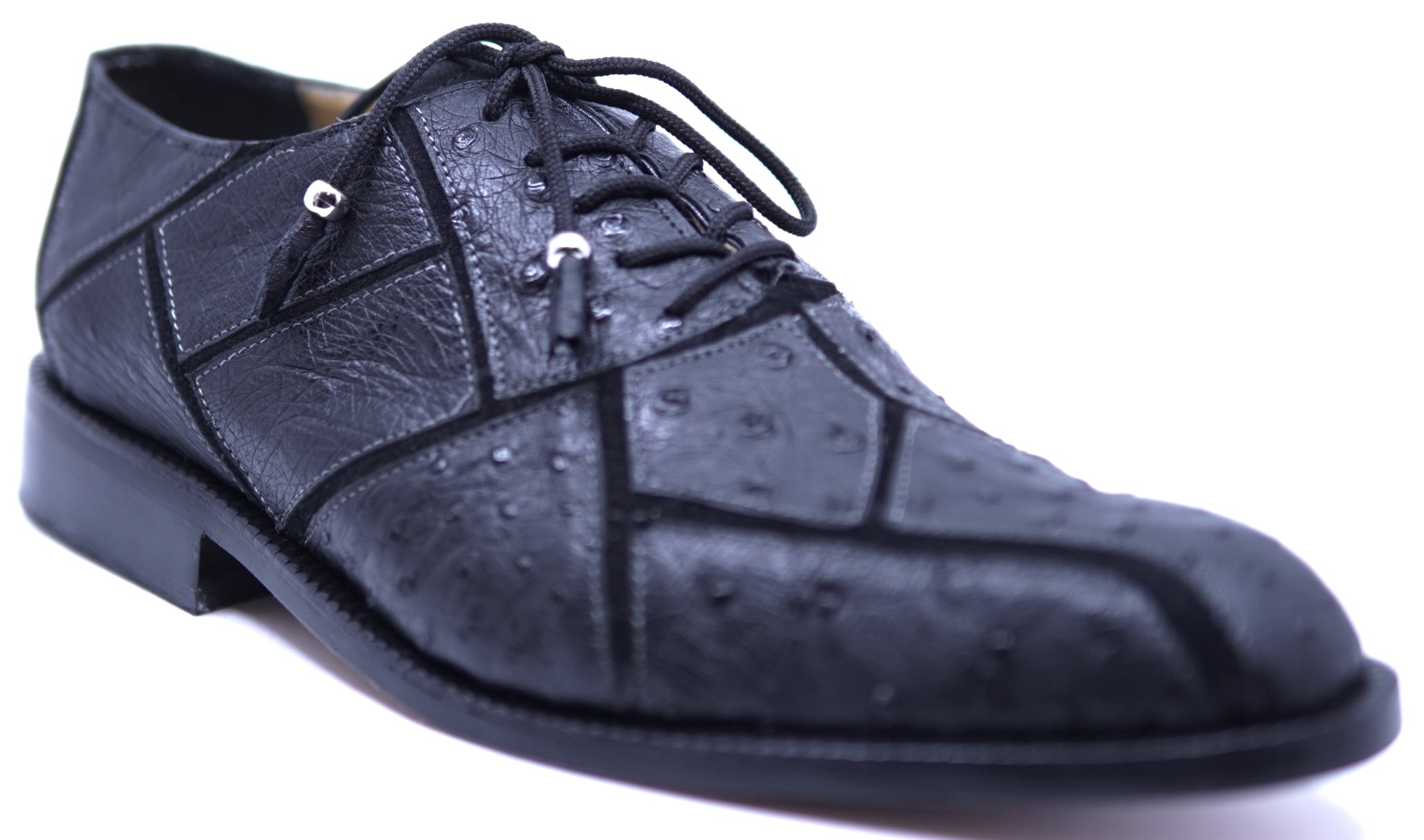 Genuine Ostrich & Velvet Dress Shoe 12-US Men's image 2