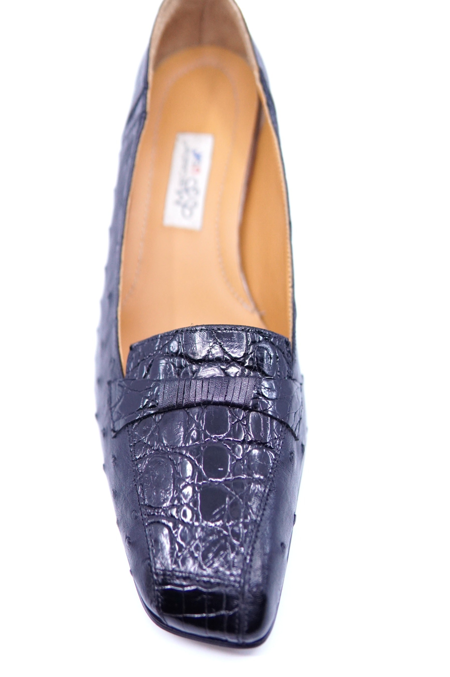 Ostrich and Alligator Ladies Heels Size 8 image 1