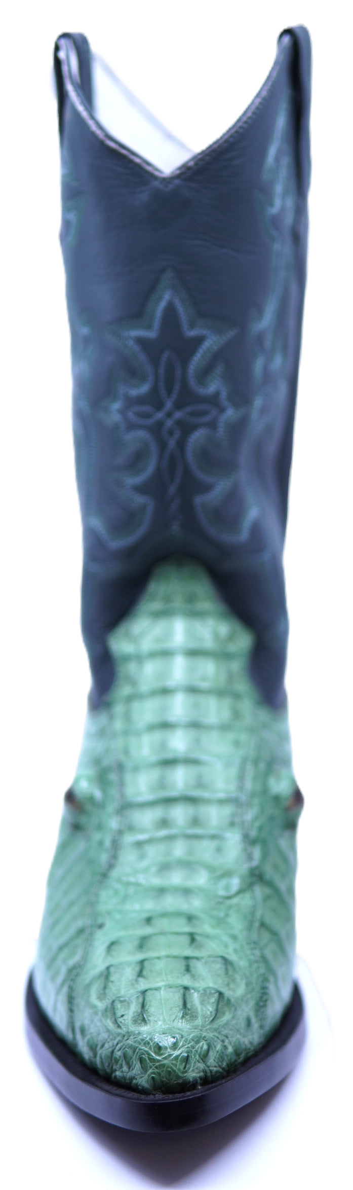 Hornback Caiman with Eyes Cowboy Boots image 3