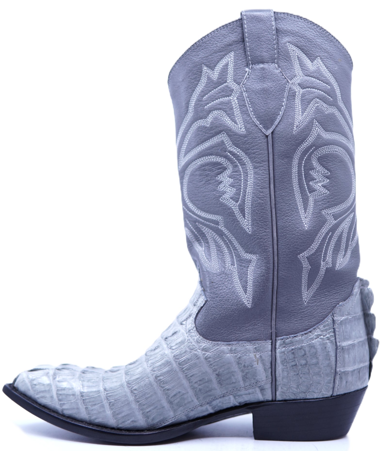Genuine Caiman Tail Cowboy Boots image 1