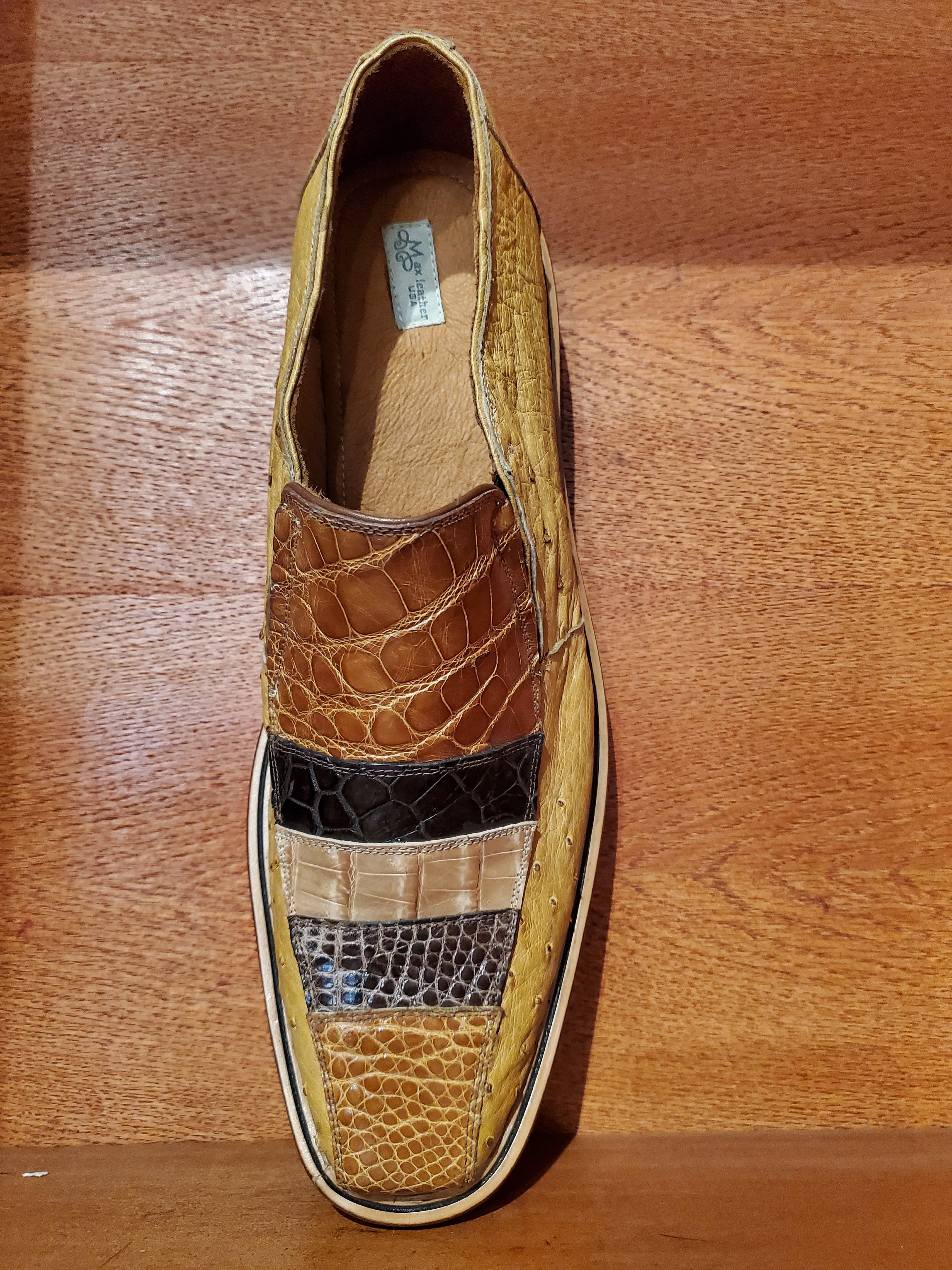 Alligator and Ostrich Loafers US Men's 11.5 image 3