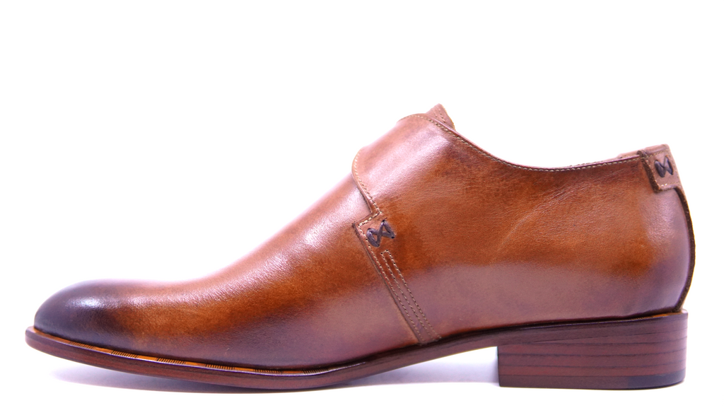 Cognac Monk Strap Dress Shoes image 4