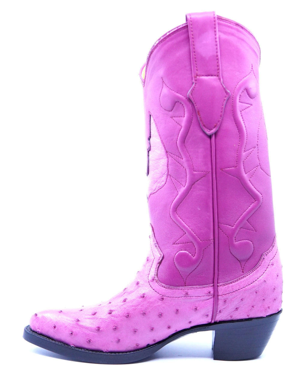 Pink Ostrich Boots US Women's 7 image 2