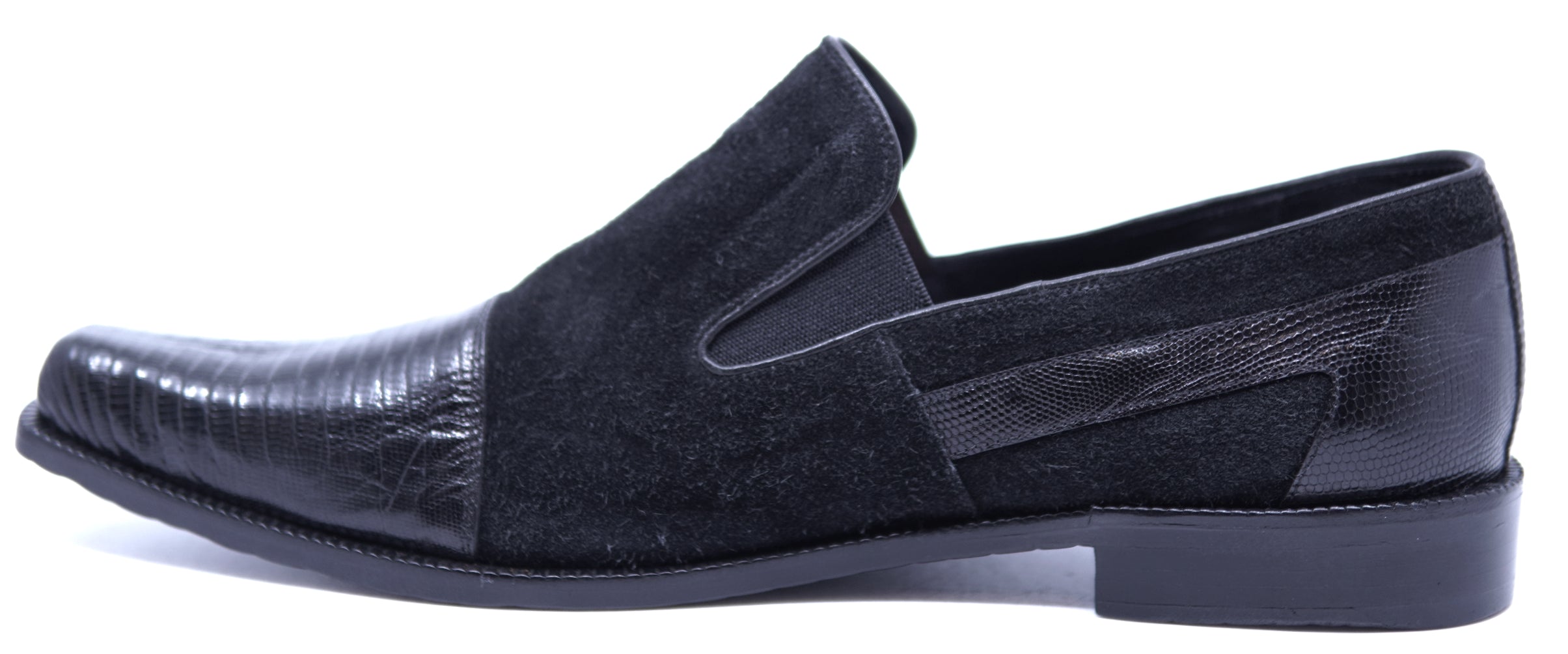 Genuine Lizard & Suede Loafer Dress Shoe 12-US Men's image 1