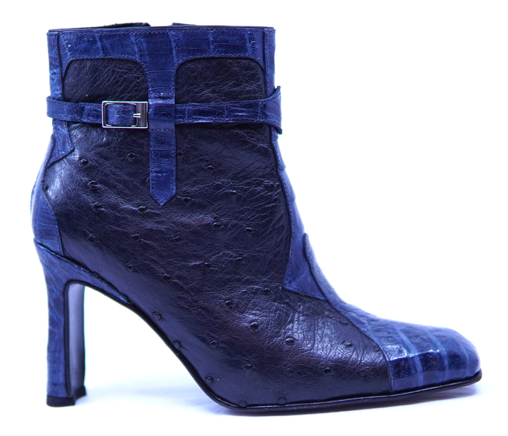 Ostrich and Crocodile Short Boots image 0