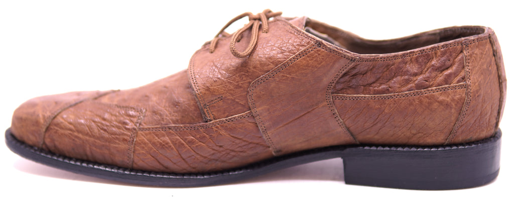 Genuine Cognac Ostrich 007 Dress Shoe 12-US Men's image 1