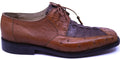 Cognac Ostrich & Brown Crocodile Tail Dress Shoe image 0