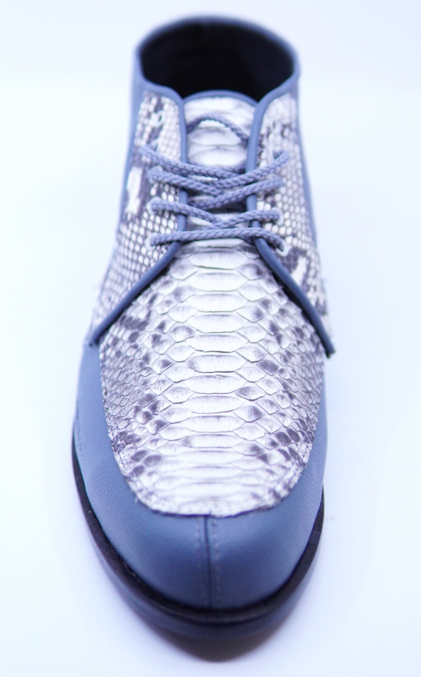 Leather and Snake Ankle Boot image 3