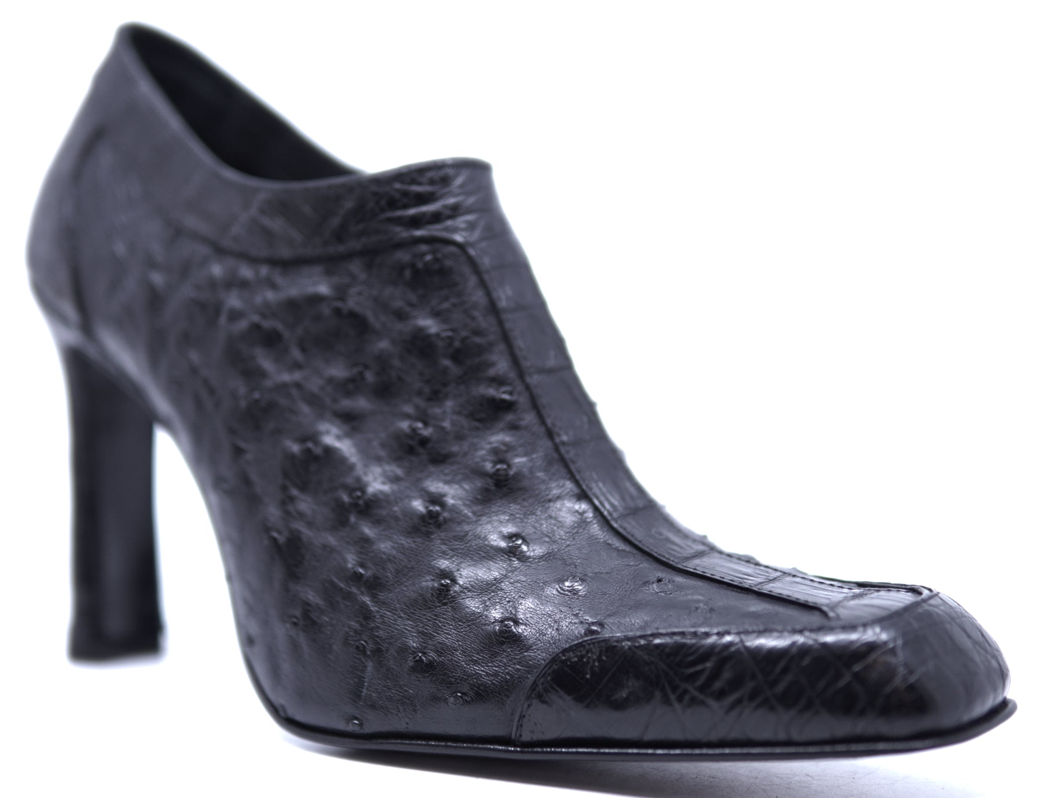 Ostrich & Crocodile Ankle Heel 13-US Women's image 2