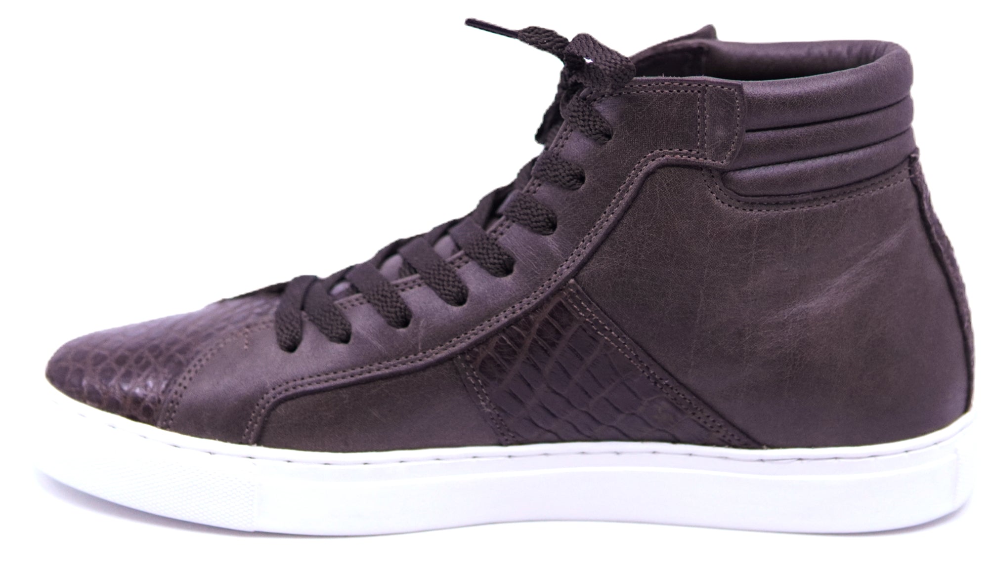 Crocodile & Leather High Top Sneaker image 1