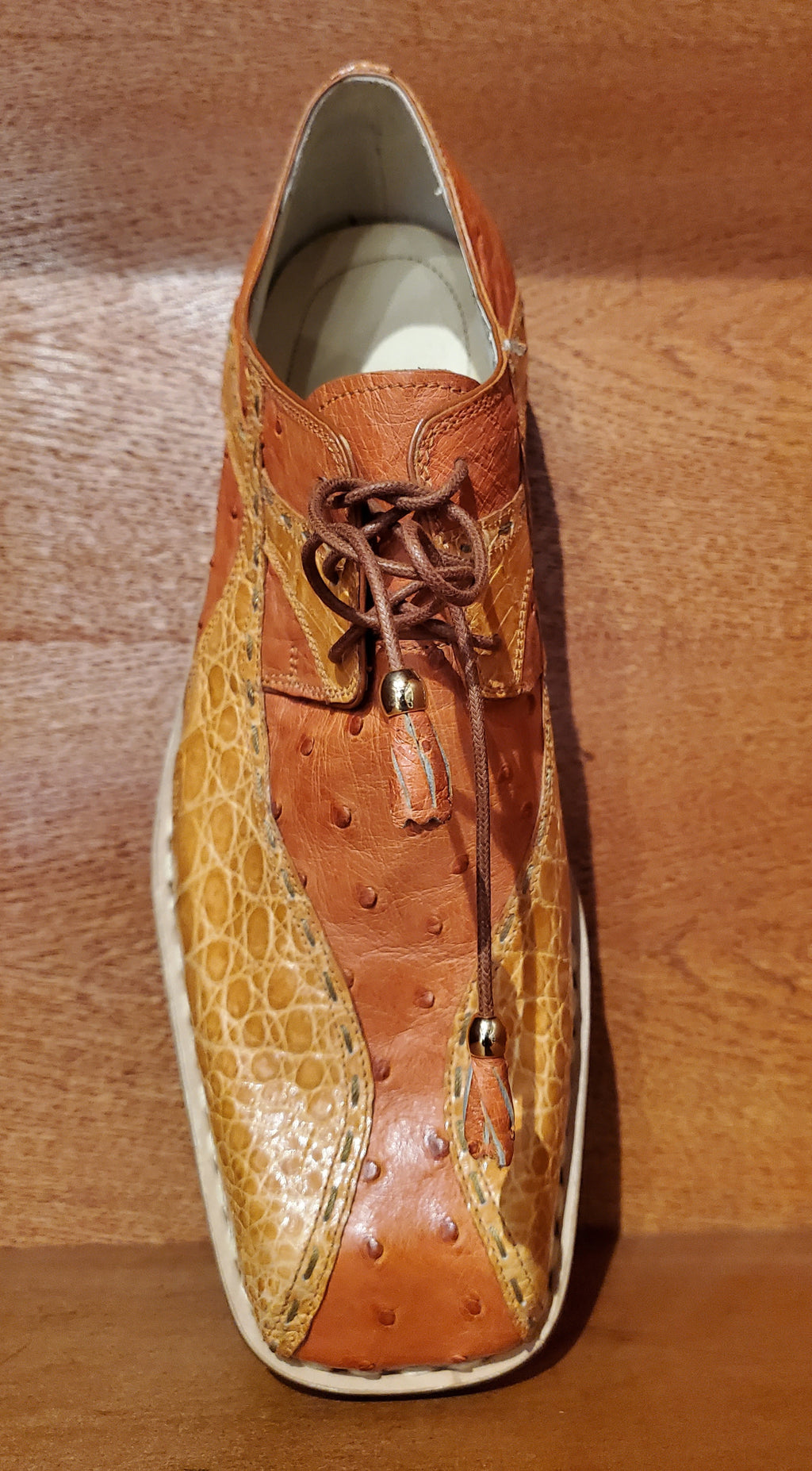 Ostrich & Crocodile Dress Shoe US Men's 11 image 1