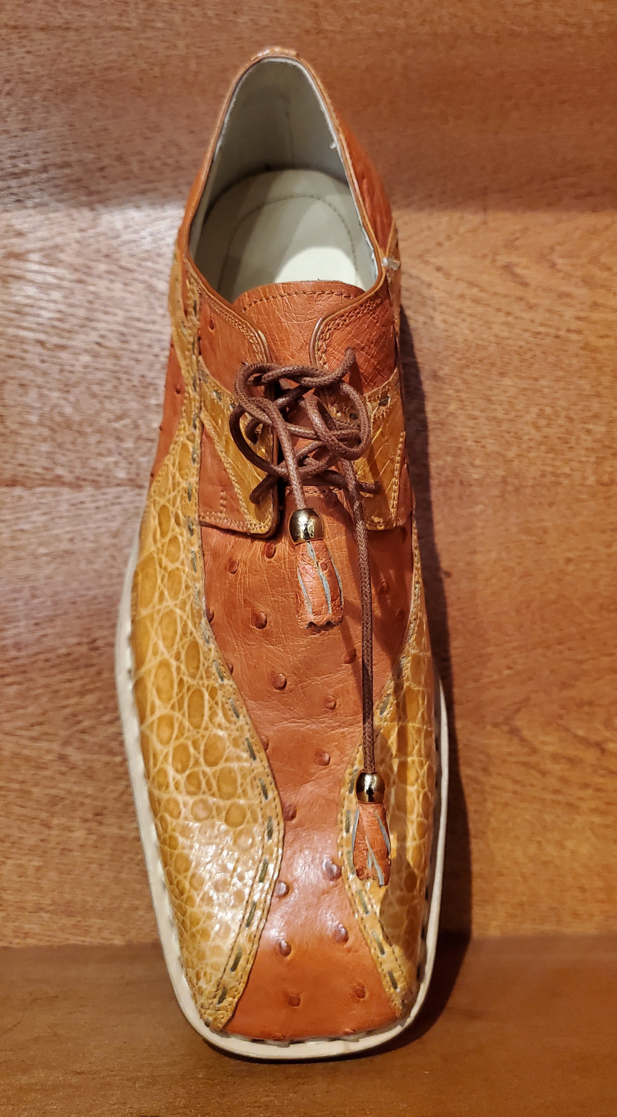 Ostrich & Crocodile Dress Shoe US Men's 11 image 1