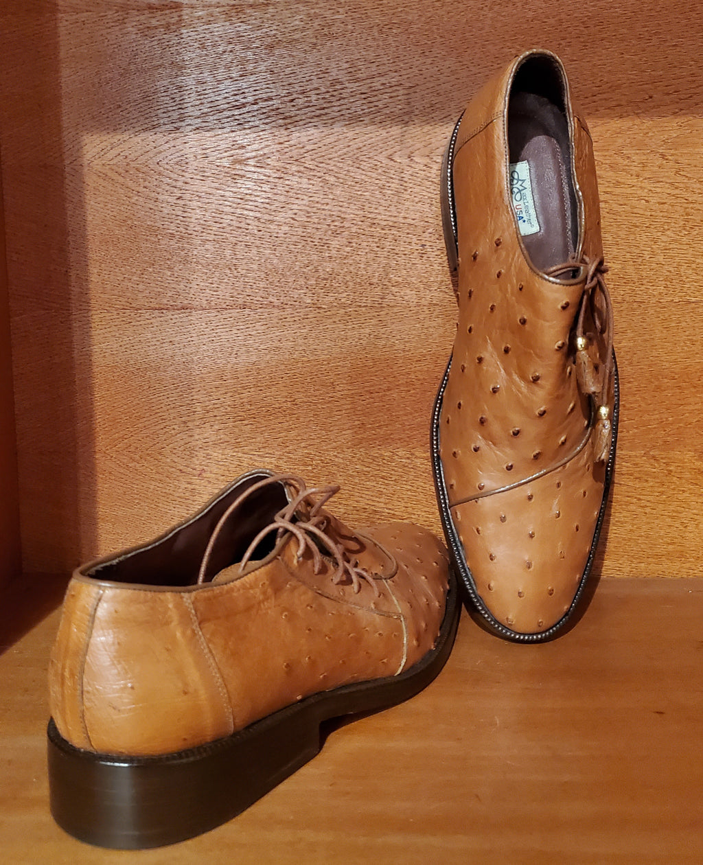 Full Genuine Ostrich Dress Shoe US Men's 11.5 image 3