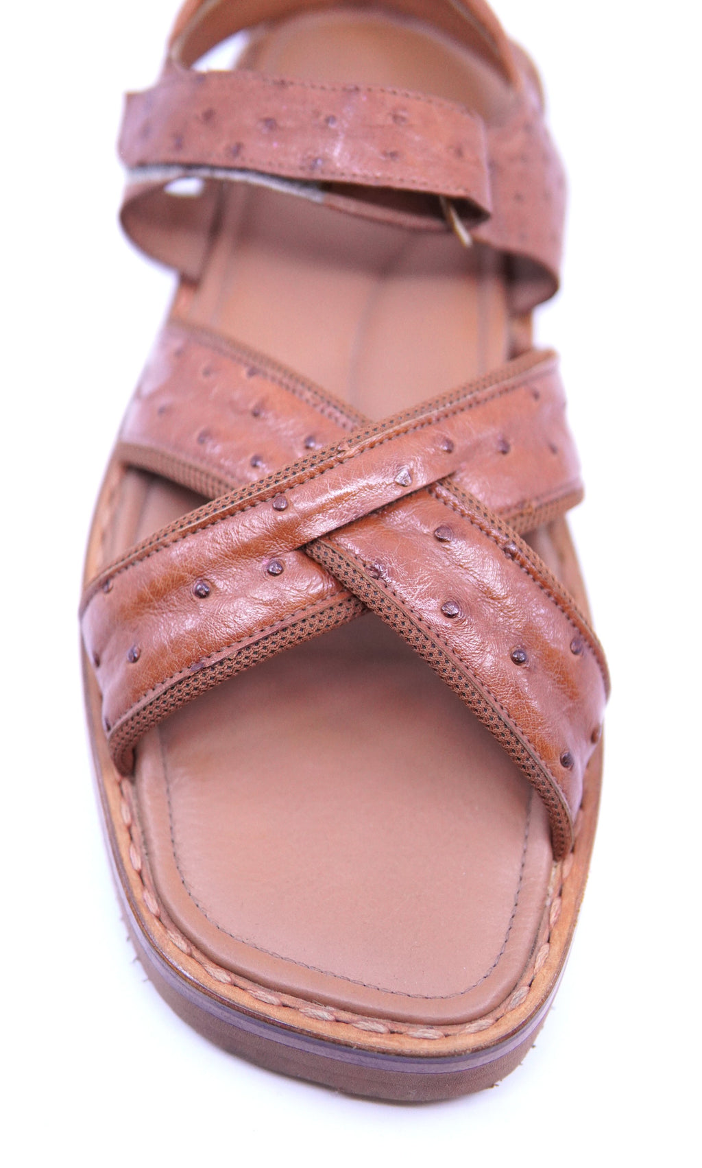 Ostrich Strap Sandals US 14 image 1