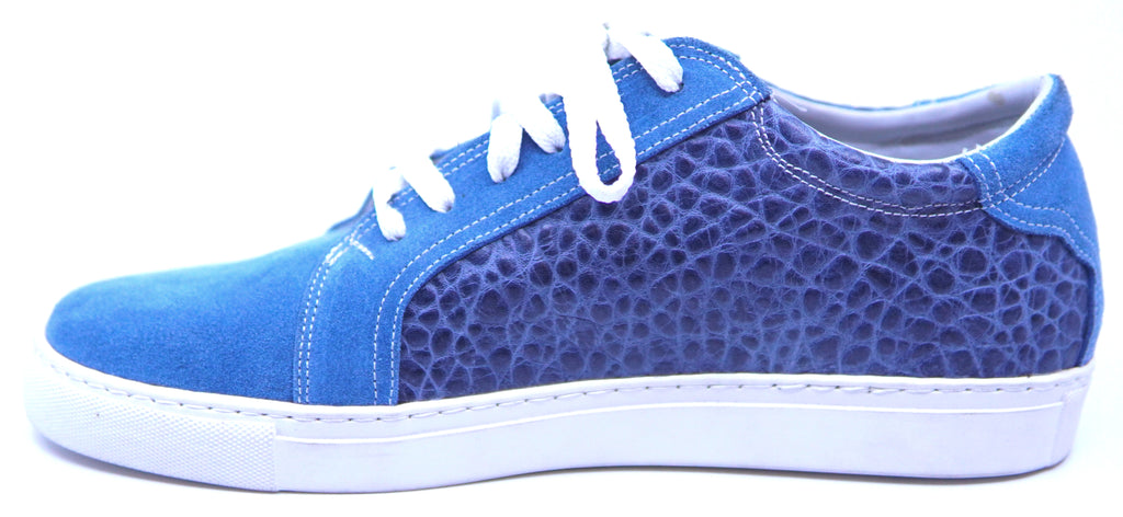 Suede and Buffalo Textured Sneaker image 1