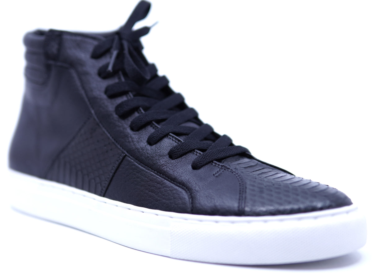 Python Hi Top Sneakers Genuine Leather & Python High Top Sneaker 11-US Men's – Max Leather Inc.