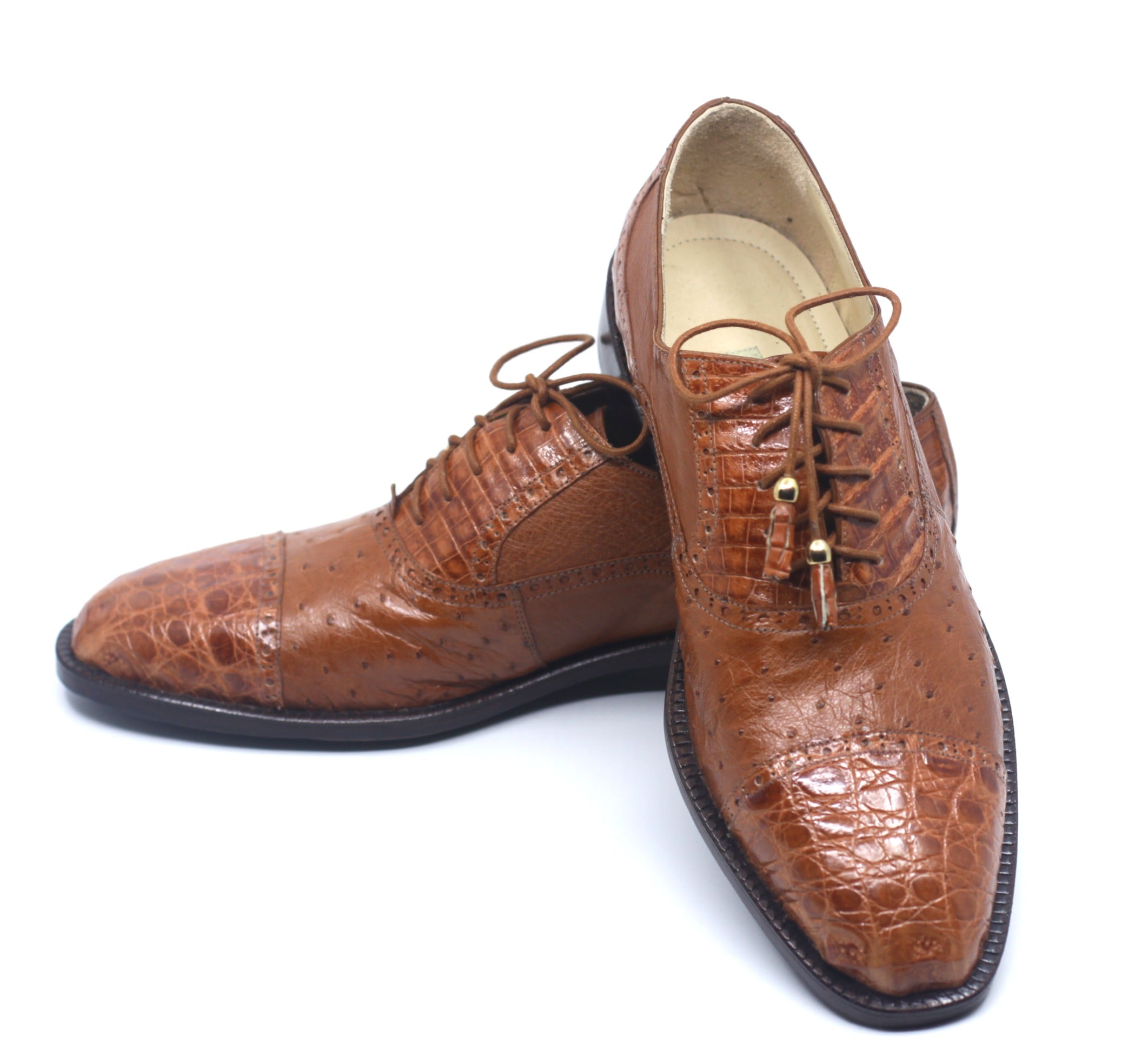 Ostrich & Crocodile Belly Cap Toe US Men's 11 image 2