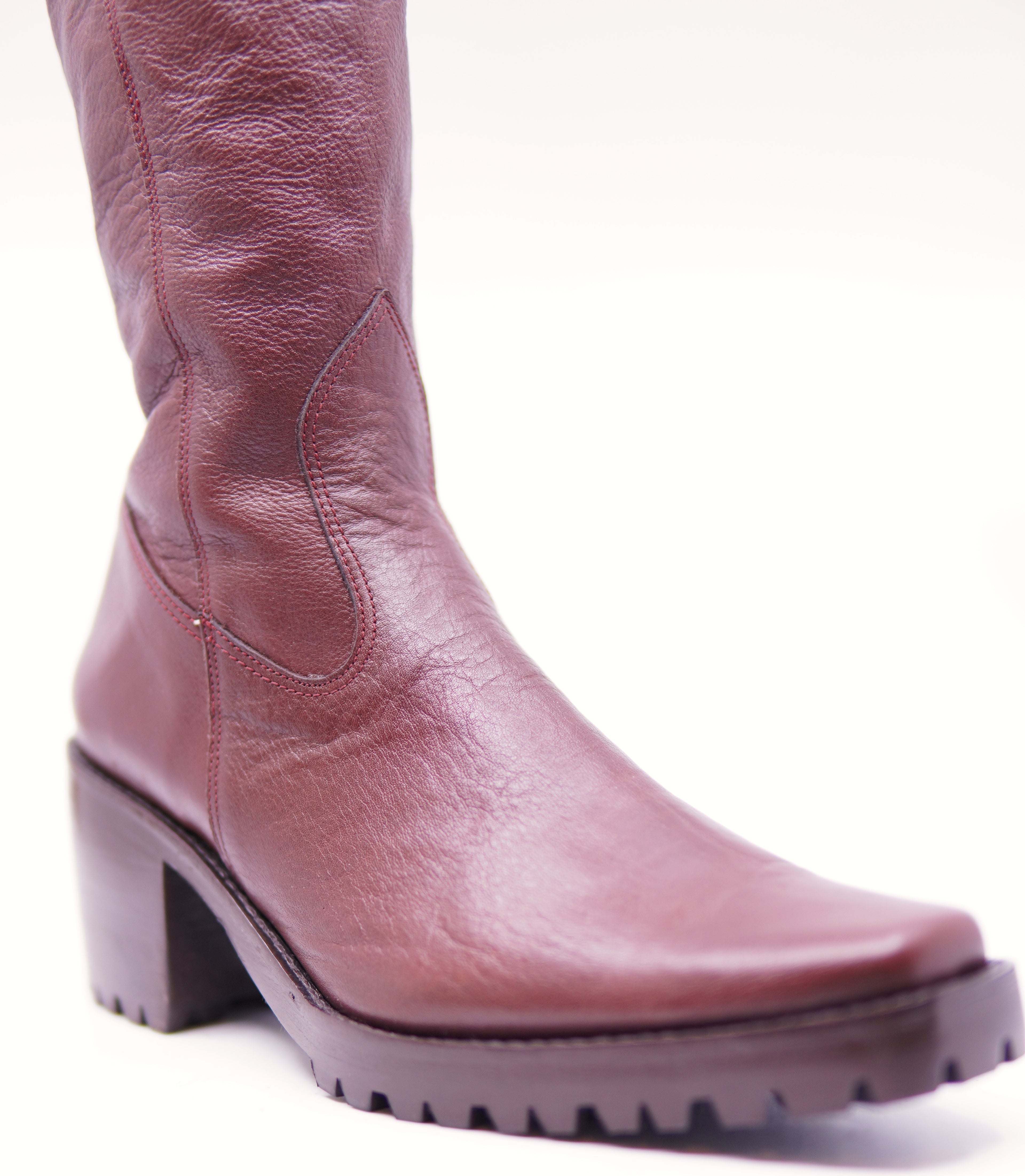 Genuine Leather Knee-High Boots- 9.5 US Women's