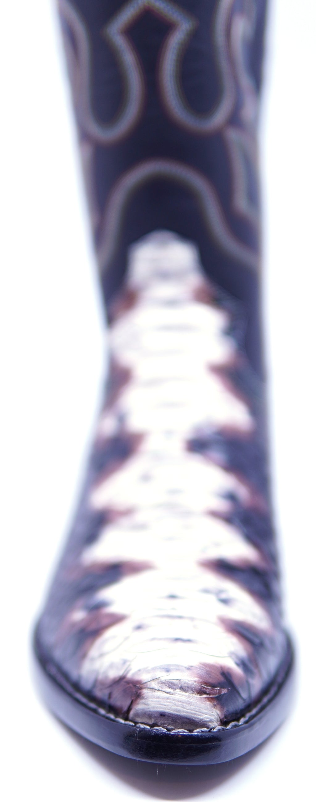 Printed Leather Snakeskin Cowboy Boots