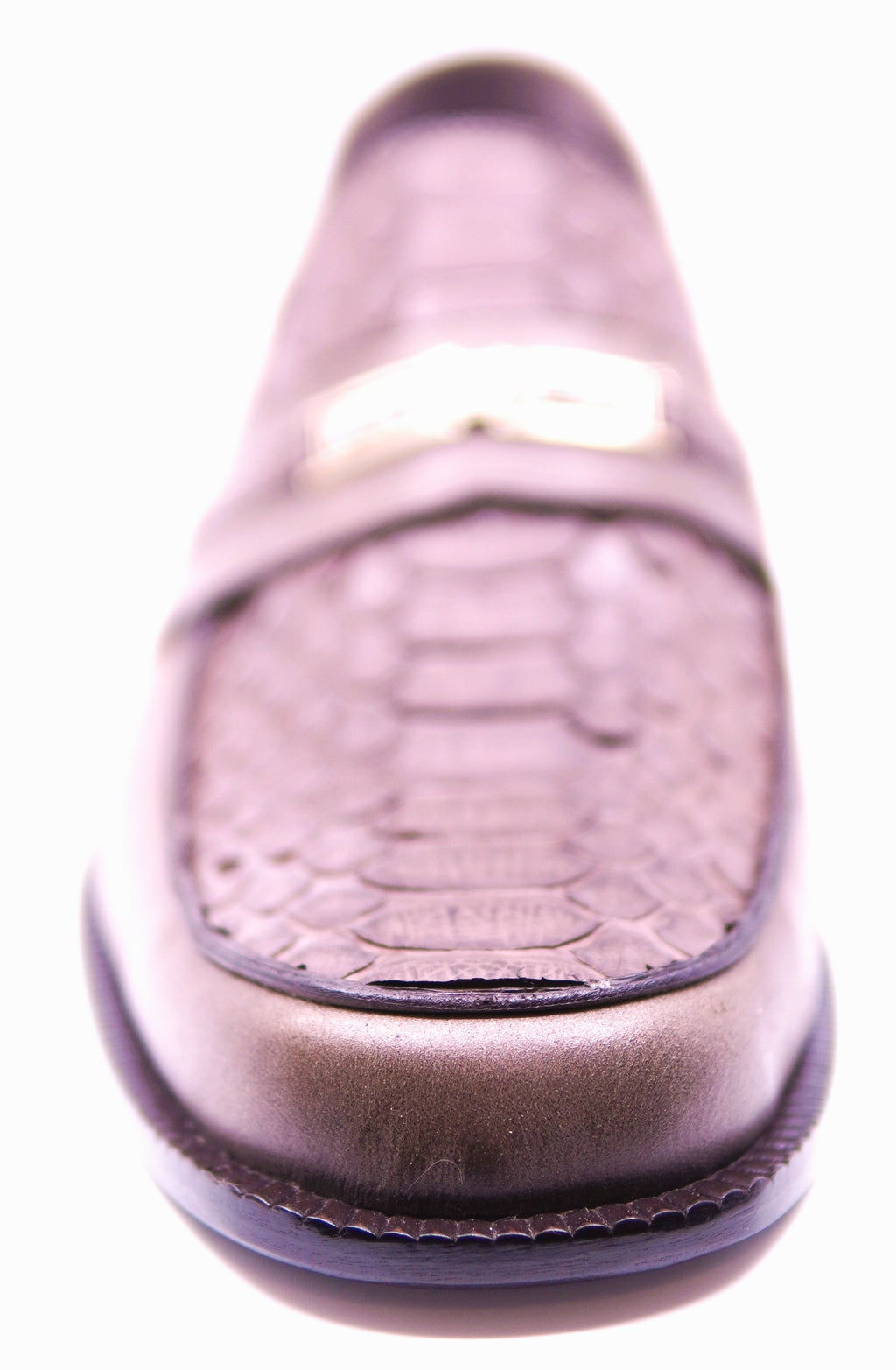 Python & Leather Loafer Dress Shoe