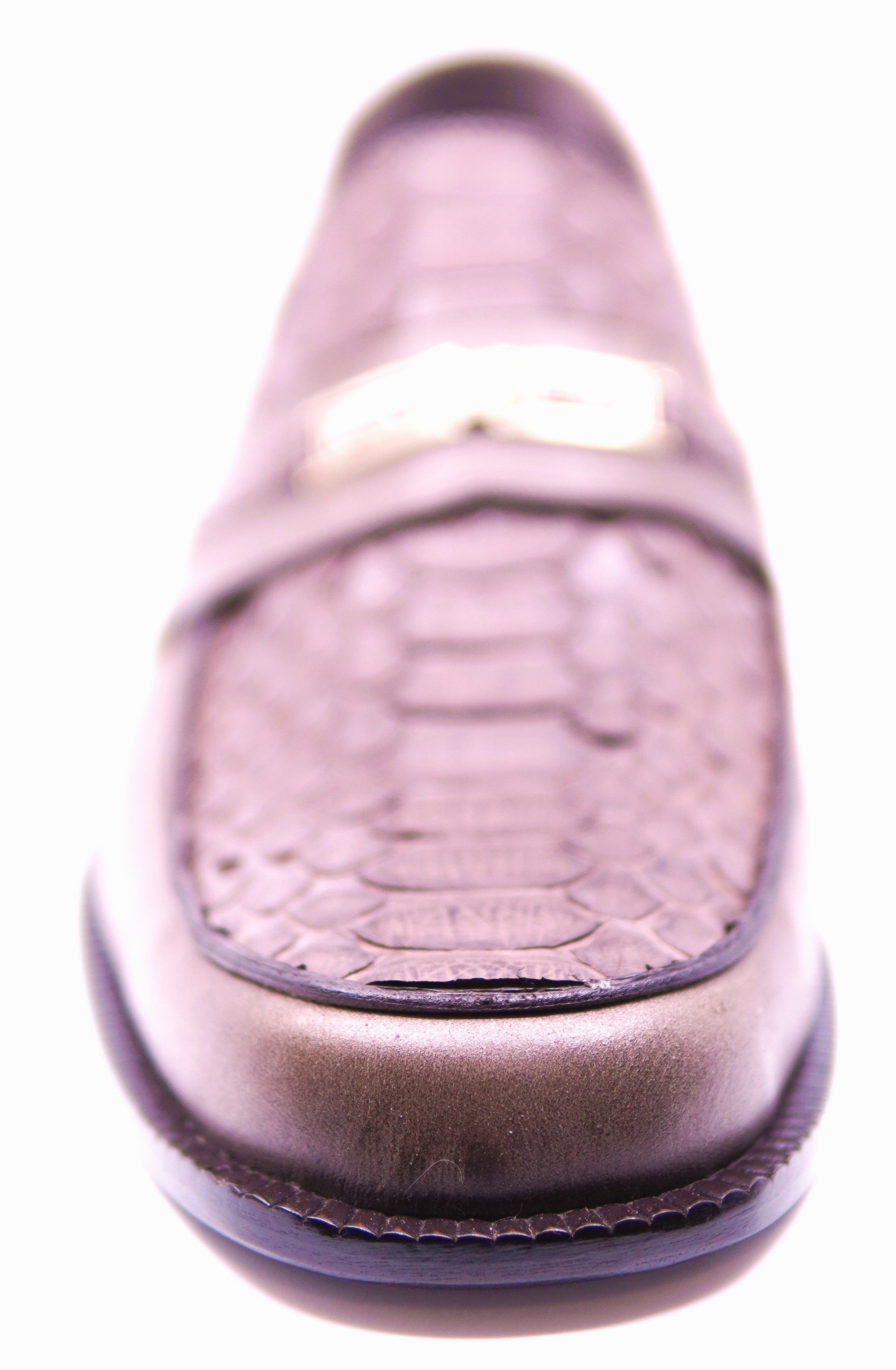 Python & Leather Loafer Dress Shoe