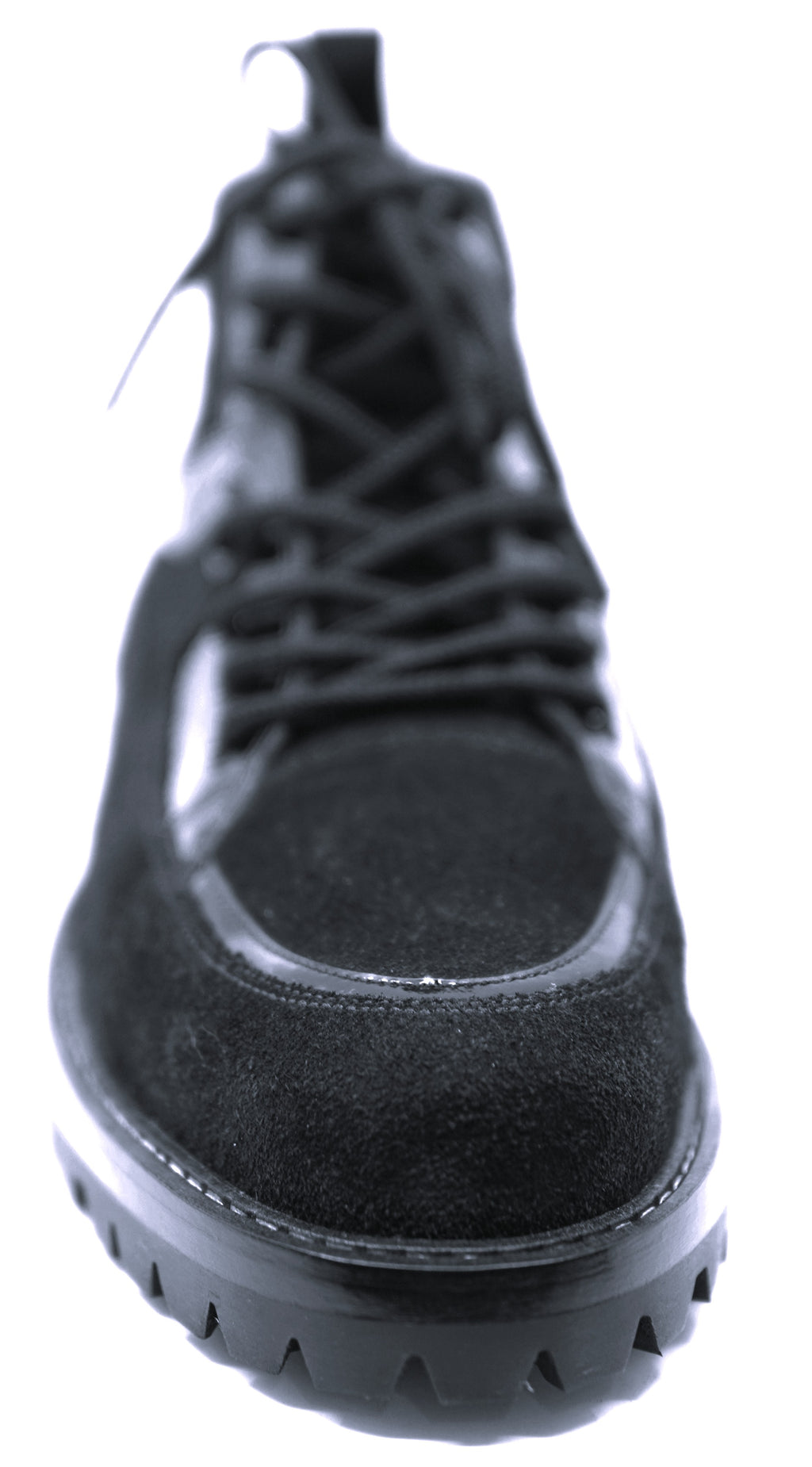 Suede & Patent Leather Boots 8.5-US Men's