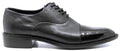 Genuine Leather & Patent Cap Toe Dress Shoe