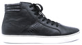 Leather & Python Hight Top Sneakers
